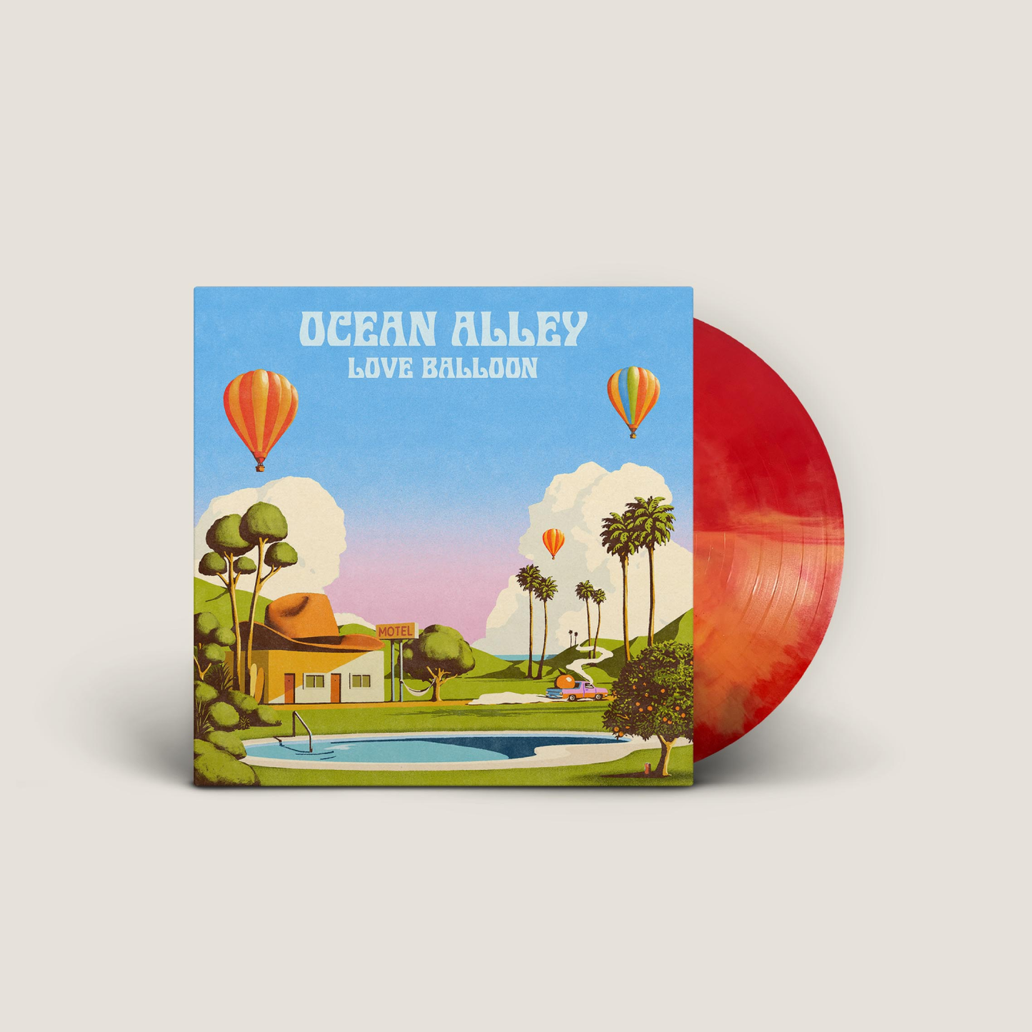 Love Balloon Vinyl (Red & Yellow Marble) (Signed)